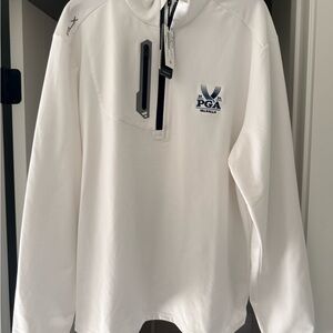 Ralph Lauren PGA Championship White 1/4 Zip Pullover